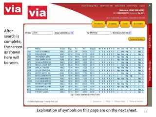 After search is complete, the screen as shown here will be seen. Explanation of symbols on this page are on the next sheet. 