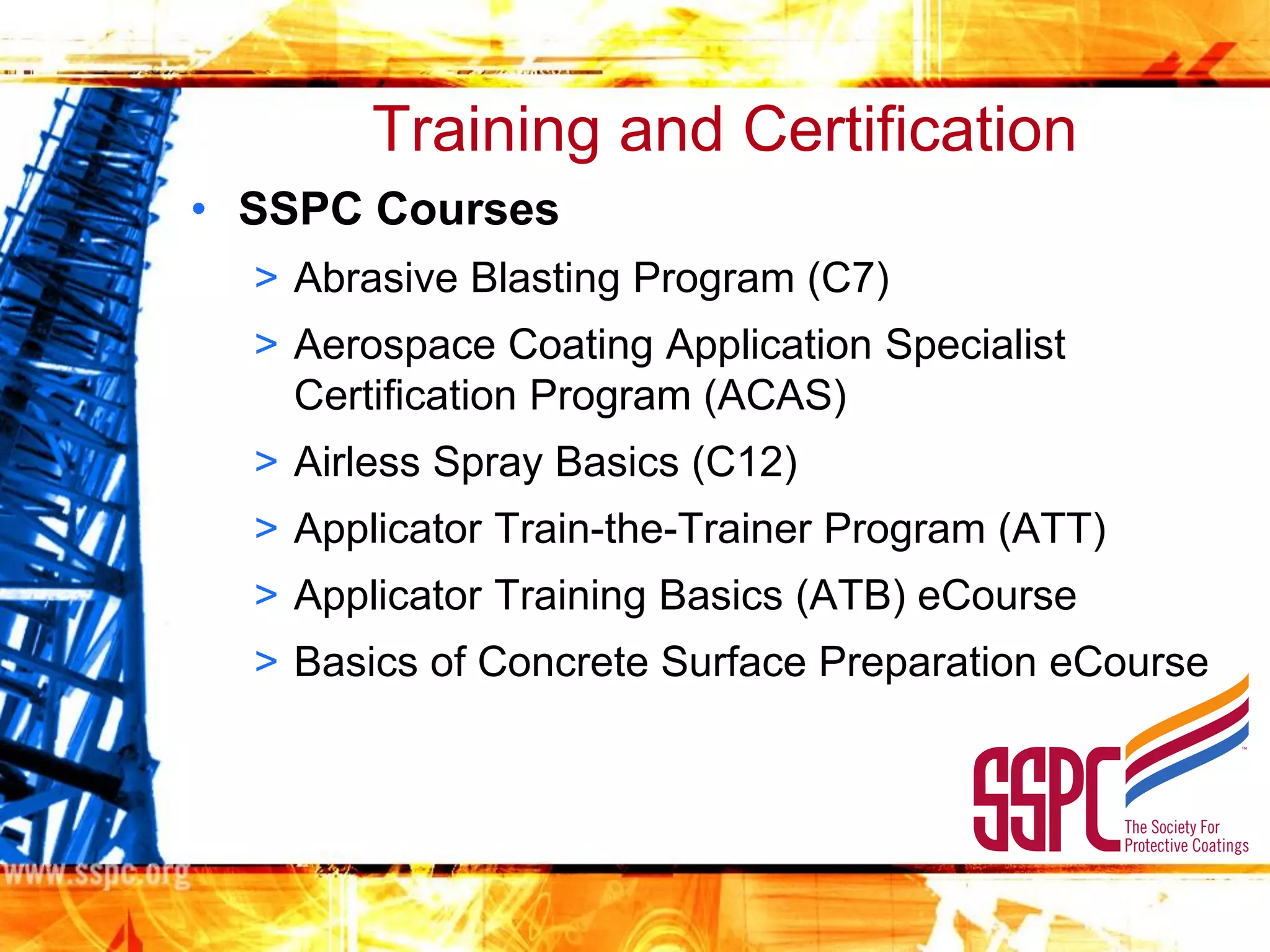 SSPC Train and cert long | PDF