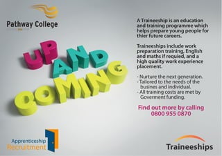 Traineeships - traineeship opportunities in Birmingham and the West Midlands