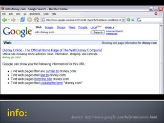 Source: http://www.google.com/help/operators.html 