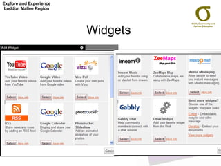 Widgets Explore and Experience Loddon Mallee Region 