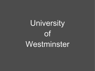 University of Westminster 