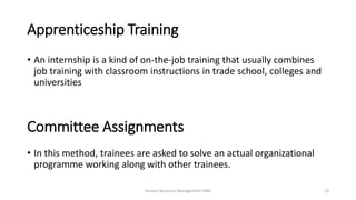 Training - Human Resource Management HRM | PPTX