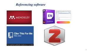 51
Referencing software
 