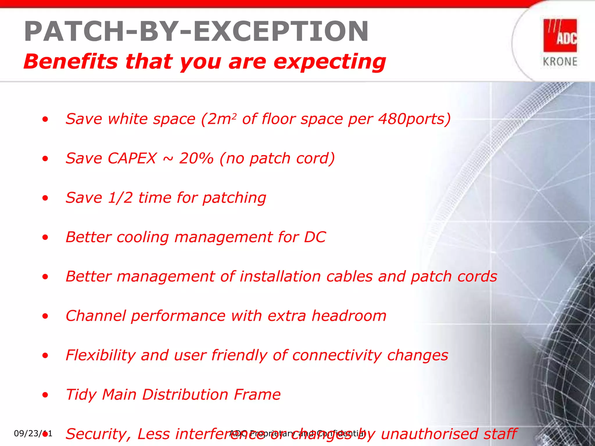 Training - adc krone - patch by exception solution - may 2009 (nx power ...