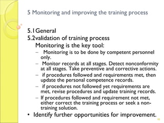 Training Monitoring Tools Training effectiveness-ISO Prospective | PPT