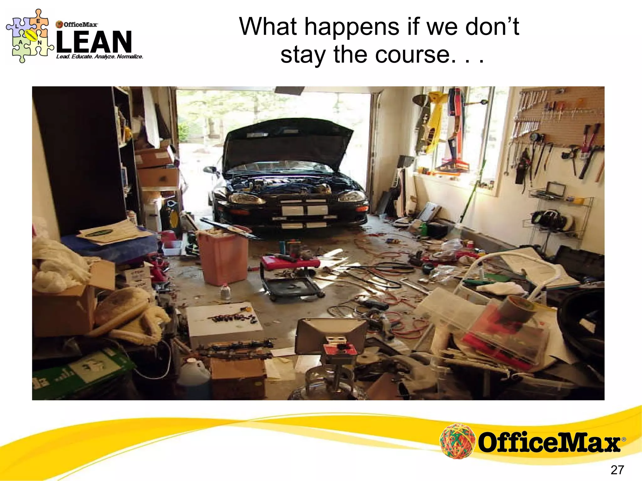 What happens if we don’t  stay the course. . . 