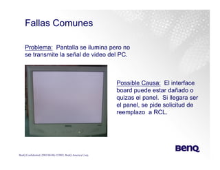 Training Monitores y TV Lcd Benq