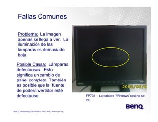 Training Monitores y TV Lcd Benq