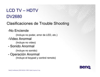 Training Monitores y TV Lcd Benq