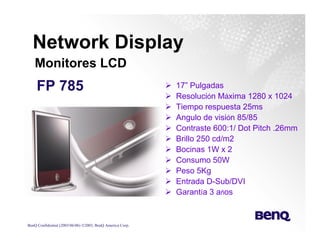 Training Monitores y TV Lcd Benq