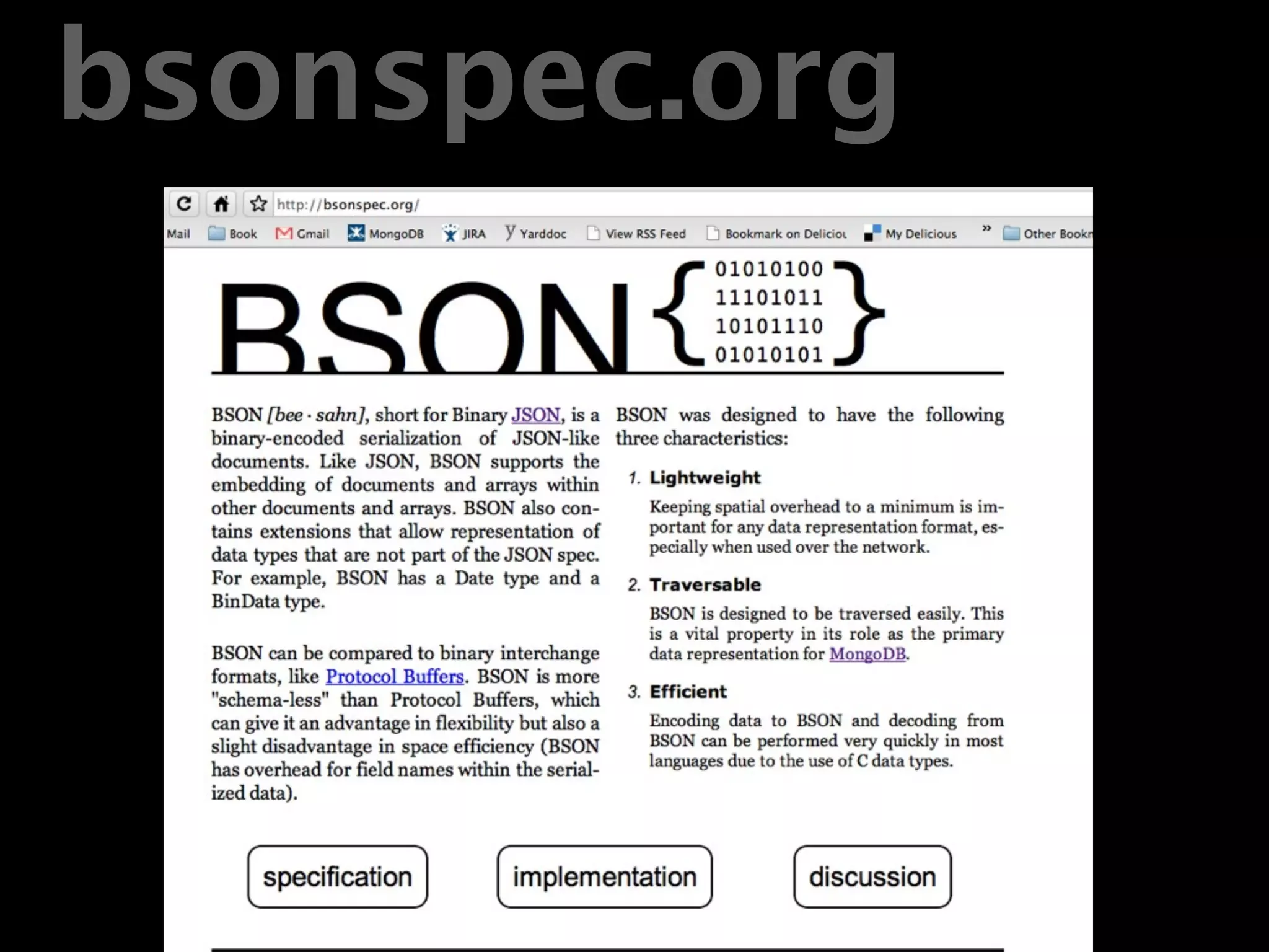 bsonspec.org
 