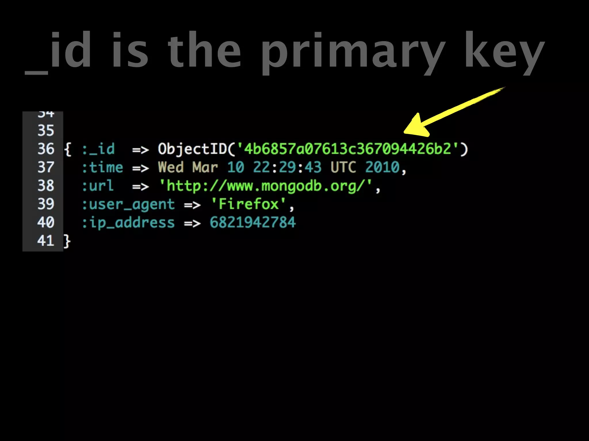 _id is the primary key
 