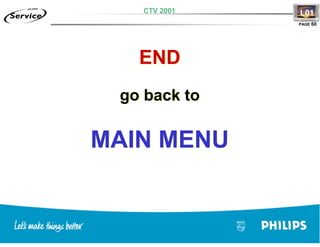 Training TV Philips Chasis L01