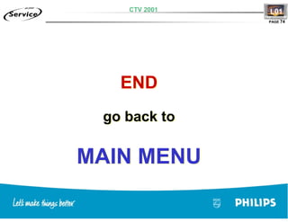 Training TV Philips Chasis L01