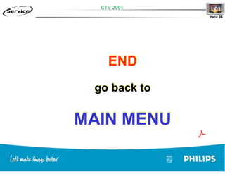 Training TV Philips Chasis L01