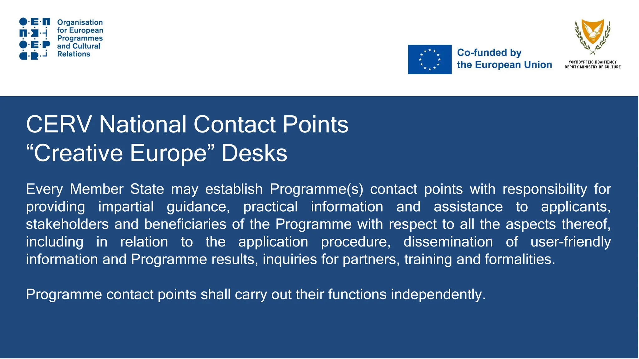 Eu funding for Culture, CERV, Creative Europe ... | PDF