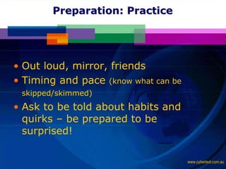 Training 101: Learn How to Train