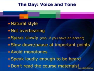 Training 101: Learn How to Train