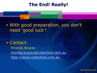 Training 101: Learn How to Train