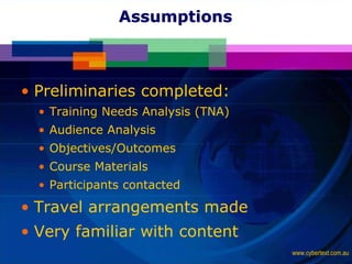 Training 101: Learn How to Train