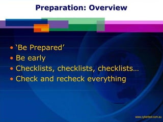 Training 101: Learn How to Train