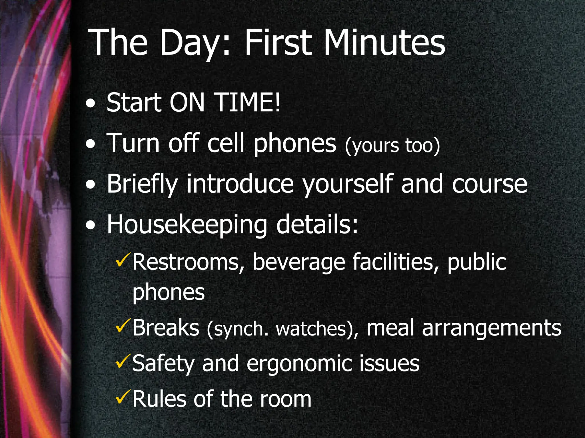 Training 101: Logistics for delivering face-to-face instruction