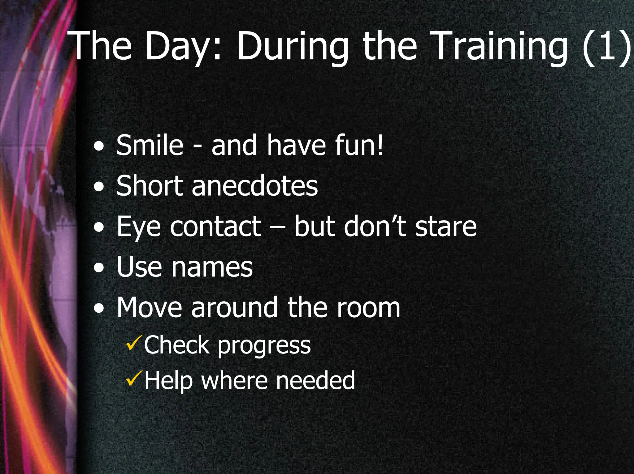 Training 101: Logistics for delivering face-to-face instruction