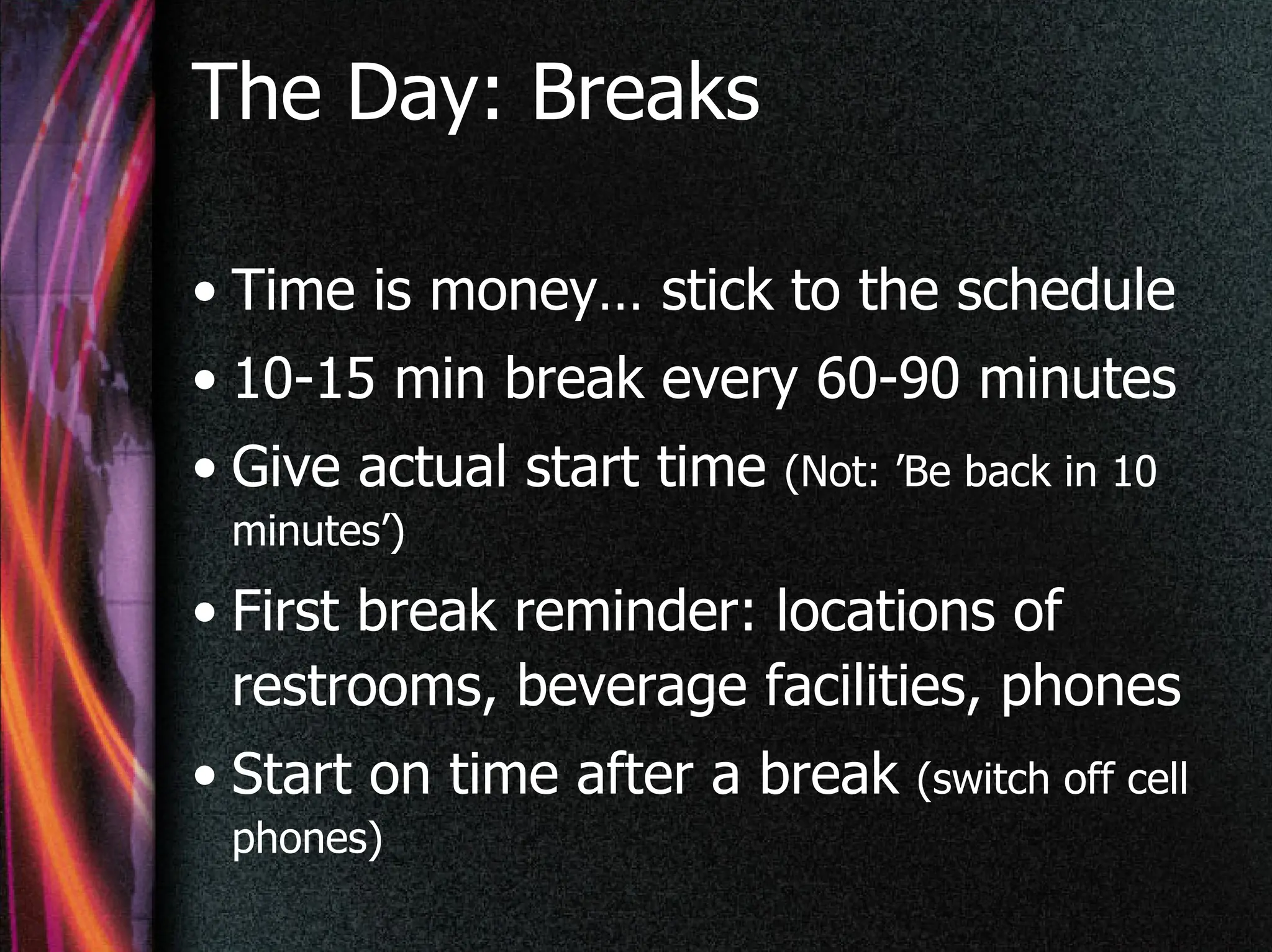 Training 101: Logistics for delivering face-to-face instruction