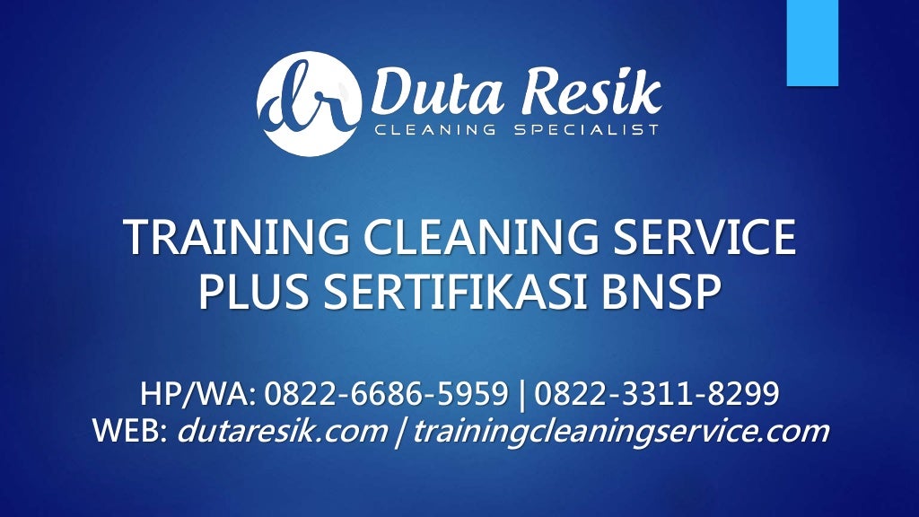 082266865959, Pelatihan Cleaning Service PPT, Pelatihan