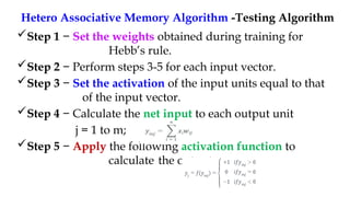 Training Algorithms for Pattern Association.pptx
