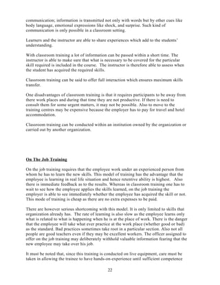 Training and development | DOC