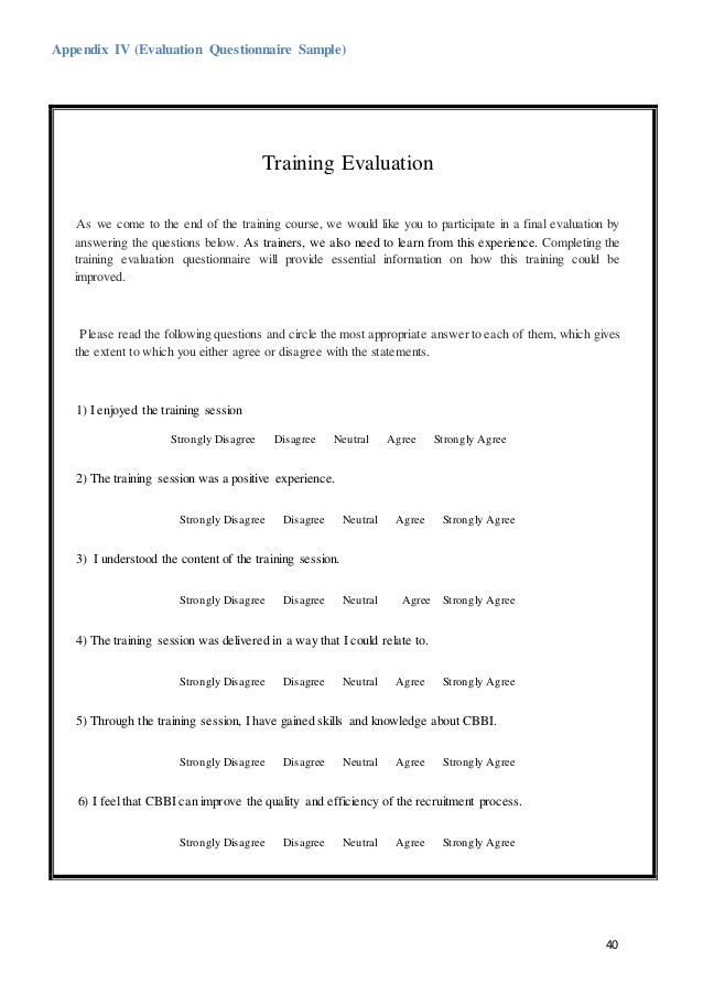 Training on Competency-Based Behavioural Interview (CBBI)