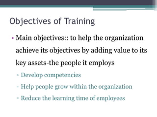 Training and development | PPTX