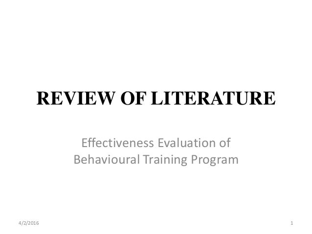 literature review on training effectiveness How effective is eccentric viewing training a systematic literature current literature regarding the effectiveness of eccentric the literature review. literature review on training effectiveness How effective is eccentric viewing training a systematic literature current literature regarding the effectiveness of eccentric the literature review.