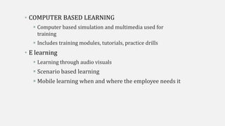 Training and development | PPTX