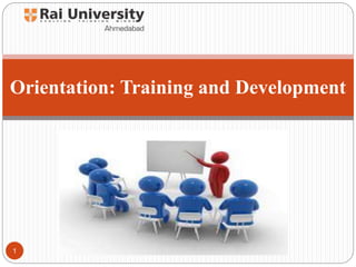 Orientation: Training and Development
1
 