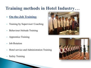 Training and development in hospitality sector(hotel industry) | PPTX