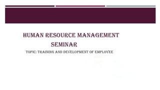 Training And Development of Employee .pdf