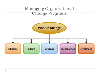 Org Change Program Approach Training and development of employees | PPTX