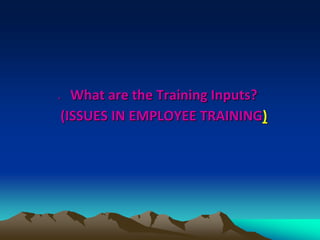 Training and development of human resource | PPT