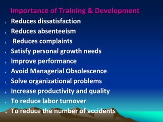 Training and development of human resource | PPT