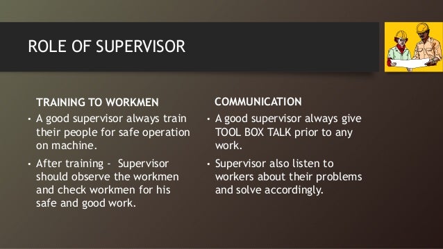 how to be a good supervisor