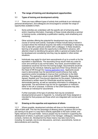 Training and development policy | PDF