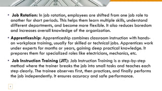 Trainee Job Rotation Picture TRAINING AND DEVELOPTION HRM PPT.pdf fhrm | PDF