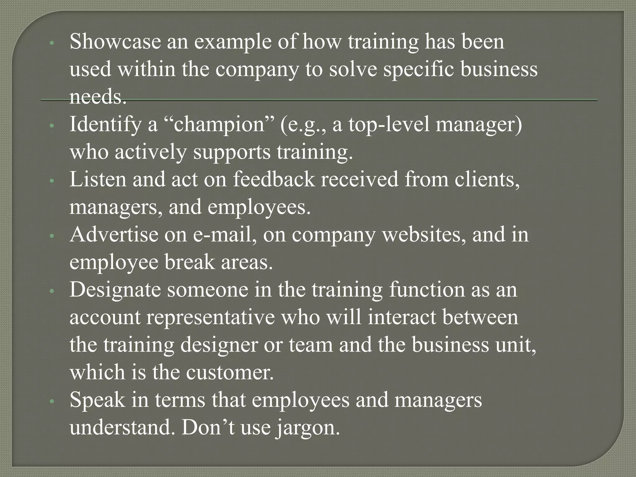 THE STRATEGIC TRAINING AND DEVELOPMENT PROCESS | PPTX
