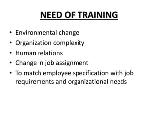 Training and its method | PPTX