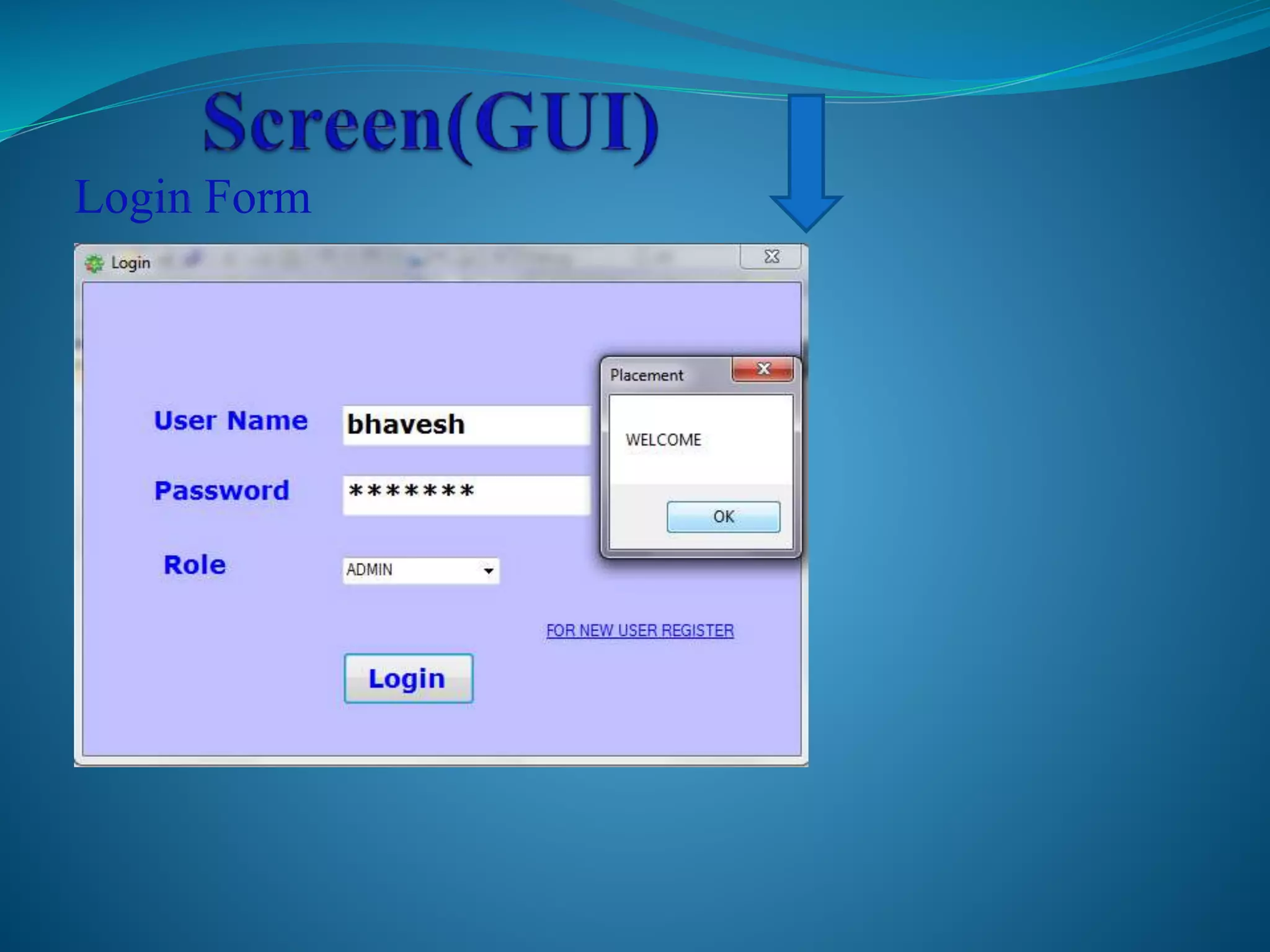 Login Form 
 