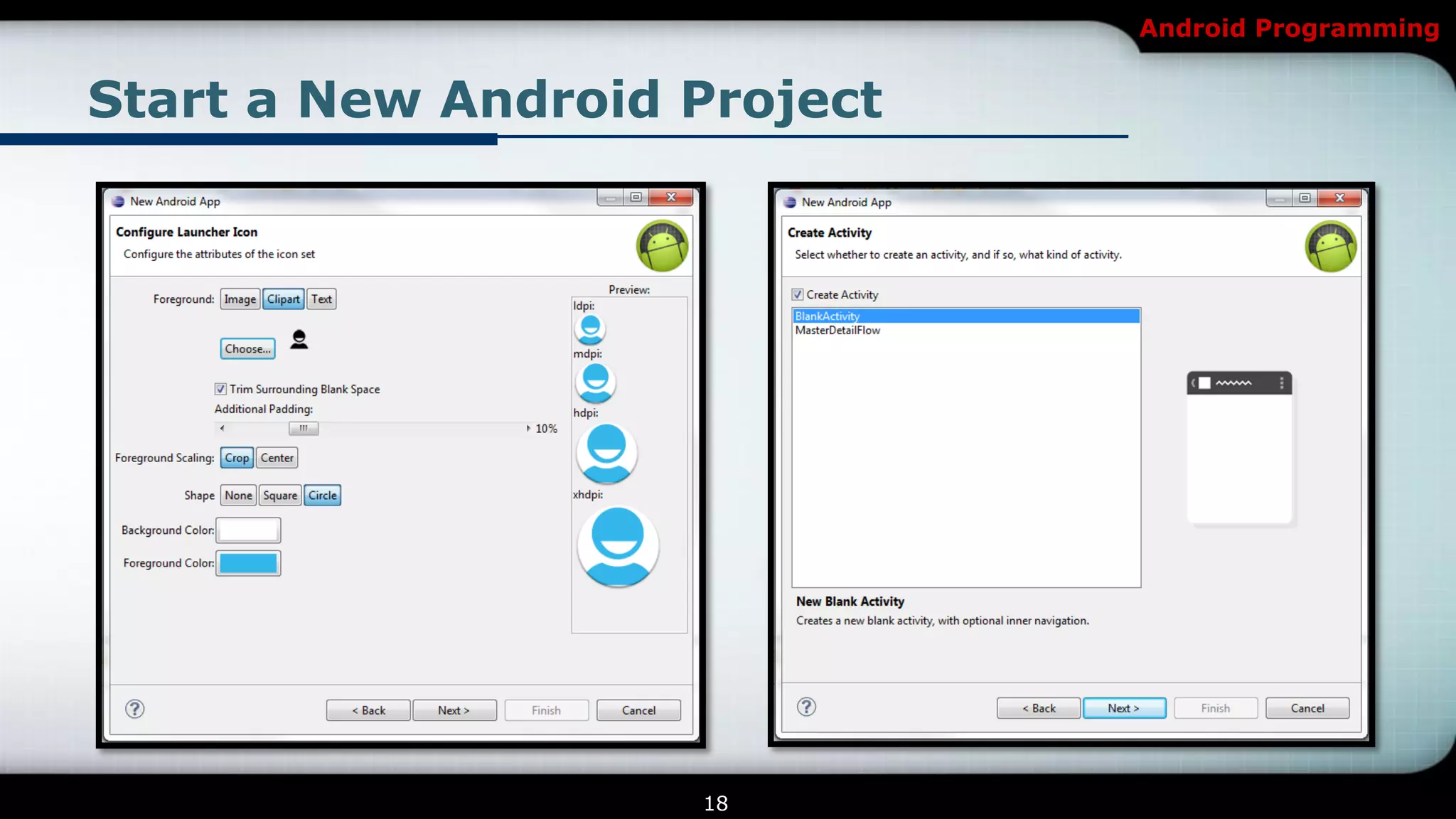 Android Programming


Start a New Android Project




                    18
 