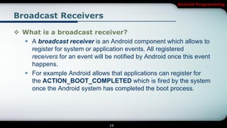 [Android] Services and Broadcast Receivers | PDF